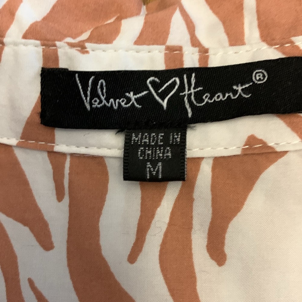Velvet Heart Pink Zebra Print Long Sleeve Dress or Tunic - Picture 13 of 13